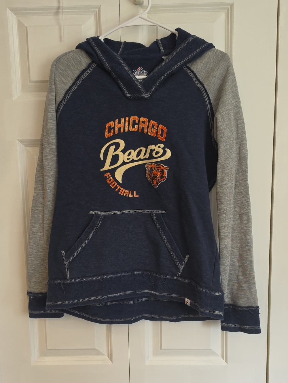 Chicago Bears Women's Navy & Gray Hoodie